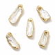Colgantes de perlas keshi naturales barrocas PEAR-P004-20KCG-1