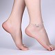 Модные женские летние ножные браслеты AJEW-BB26450-7
