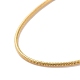 Collares de cadena de serpiente cuadrada de latón MAK-L009-05G-2