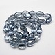 Perles ovales en verre de cristal X-GLAA-F017-A01-2