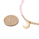 Conjunto de collares con colgante de estrella y luna para mujeres adolescentes NJEW-JN03738-05-8