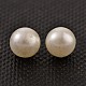 No Hole ABS Plastic Imitation Pearl Round Beads MACR-F033-6mm-22-2