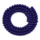 Opaque Solid Color Glass Beads Strands GLAA-T032-P4mm-03-3