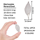 BENECREAT 12 Pieces 6-Colors Electroplate Natural Filigree Long Leaf Pendants Charms with Bails and Storage Containers for Jewelry Making IFIN-BC0001-07-4