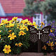 アクリルガーデンステーク  グラウンドインサート装飾  庭用  芝生  庭の装飾  追悼の言葉を添えた蝶  蝶  205x145mm AJEW-WH0364-007-4
