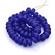 Handmade Frosted Lampwork Beads Strands LAMP-J063-01-2