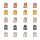 パンダホールエリート真鍮ビーズキャップ  花の中空ベル  ミックスカラー  15x12mm  穴：2mm  4個/カラー  20個/箱 KK-PH0034-79-1