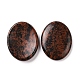 Oval Natural Mahogany Obsidian Thumb Worry Stone for Anxiety Therapy G-P486-03A-2
