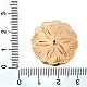 Tapas de abalorios de latón&nbsp;KK-C167-03E-G-3