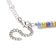 Perles de rocaille de verre et colliers de perles d'imitation de perles en plastique ABS pour femmes NJEW-JN04264-3