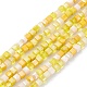 Brins de perles de verre de galvanoplastie de couleur dégradée X-GLAA-E042-05C-1