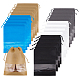 Olycraft 20 個 5 色不織布梱包ポーチ巾着袋靴収納用  可視ウィンドウのある長方形  ミックスカラー  36x27x0.3cm  4個/カラー ABAG-OC0001-08-1