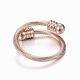 Set di braccialetti e anelli di coppia in acciaio inossidabile di tendenza SJEW-H073-07RG-5