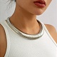 Collares de gargantilla con cadenas de serpientes de hierro NJEW-P289-03B-P-1