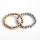 Bracelets extensibles avec perles en 304 acier inoxydable BJEW-L520-05-1