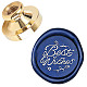 Wax Seal Brass Stamp Head AJEW-WH0209-545-1