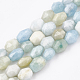 Chapelets de perles en aigue-marine naturelle G-T107-01-1