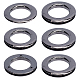 GORGECRAFT 1 Box 4Pcs 1 inch/25.5mm Eyelets Grommets Alloy Loop Snaps Bag Handle Connector Gunmetal Rings Screw-in Round Findings for DIY Sewing Clothes Leather Crafts Bags Replacement Hardware FIND-GF0003-23B-1