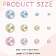 Resin Rhinestone and ABS Cabochons Sets RESI-WH0029-51B-2