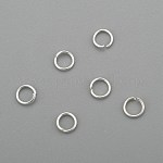 304 anelli di salto in acciaio inox, anelli di salto aperti, argento, 24 gauge, 3.5x0.5mm, diametro interno: 2.5mm