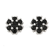 Латунные микро проложить кубического циркония бусы KK-U056-15P