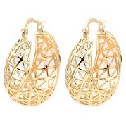 Серьги-кольца из латуни EJEW-I289-07KCG