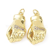 Реечное покрытие латунь с подвесками из кубического циркония KK-B076-12G