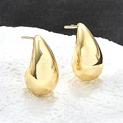 Серьги-кольца из латуни EJEW-H104-18G