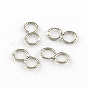 304 Stainless Steel Hook Clasps STAS-R083-12