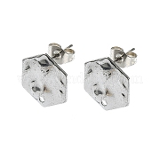 304 Stainless Steel Stud Earring Findings STAS-L024-003P-06