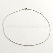 304 Stainless Steel Chain Necklaces NJEW-R223-09