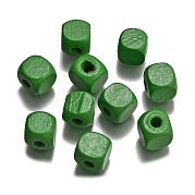 Спрей окрашены деревянные бусины WOOD-P021-01C-28