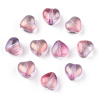 Perle di vetro verniciate a spruzzo trasparente&nbsp;GLAA-R211-02-B04