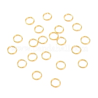 NBEADS 500pcs Stainless Steel Gold Open Jump Rings Connectors Jewelry Findings  for Jewelry Making(5x0.7mm, 3.6mm Inner Diameter) 