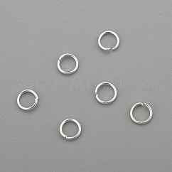 Anelli di congiunzione aperti in acciaio inossidabile 304, tondo, argento, 24 gauge, 3.5x0.5mm, diametro interno: 2.5mm