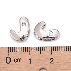 Perles coulissantes de lettre pour la fabrication de bracelet de montre&nbsp;X-ALRI-O012-J-NR