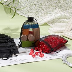 Organza-Geschenktüten mit Kordelzug&nbsp;OP-R016-13x18cm-18