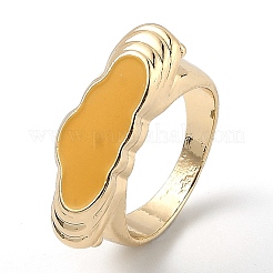 Legierung Emaille Fingerringe&nbsp;RJEW-H539-03B-LG
