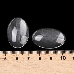 Cabochons de verre transparent de forme ovale&nbsp;GGLA-R022-30x20