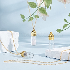 DIY-Sets zur Herstellung von Halsketten mit Anhänger aus Glasflaschen&nbsp;DIY-UN0007-62B