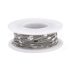 Anlaufgeschützte Figarokette aus Edelstahl 304&nbsp;CHS-D033-04P