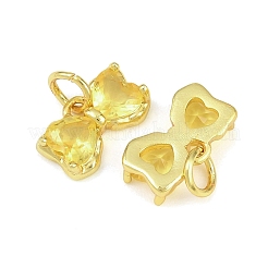 Pendentifs de verre en laiton&nbsp;KK-K340-48G