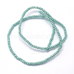 Fili di perline di vetro placcato placcato arcobaleno completamente sfaccettati&nbsp;EGLA-M004-2mm-A15