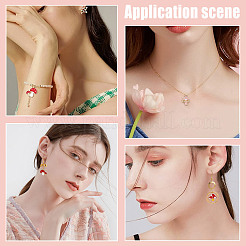 60pcs 3 styles de pendentifs en émail en alliage&nbsp;ENAM-SC0003-02