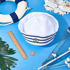 Cappello da marinaio in poliestere&nbsp;AJEW-WH20070-248D