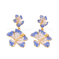 Boucles d'oreilles en alliage d'émail pour femmes&nbsp;WG594FD-01