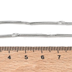 10 collar de cadena de serpiente redonda de acero inoxidable 304 de 2.4 mm&nbsp;NJEW-G203-04P
