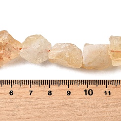 Stränge aus erhitzten natürlichen Citrinperlen&nbsp;G-S386-C19