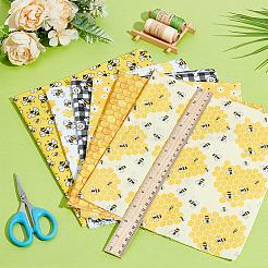 6 Stück 6 Stile Polyester-Baumwollgewebe&nbsp;DIY-WH0308-688