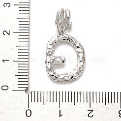 Ciondoli pendenti europei in ottone placcato a cremagliera con micro pavé di zirconi cubici&nbsp;KK-L210-015P-G